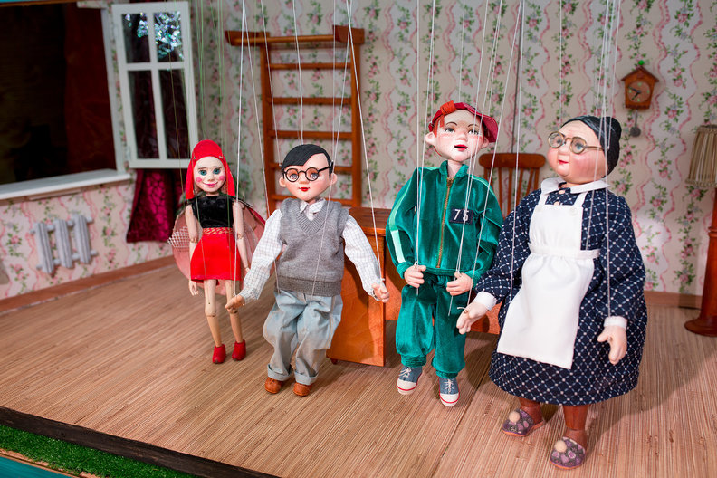 Актеры детского кукольного спектакля Горошинка в гостях у Никиты